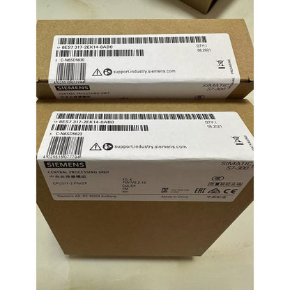 Siemens SIMATIC S7-300 CPU 317-2 PN/DP module packaging, product code 6ES7317-2EK14-0AB0, industrial automation part