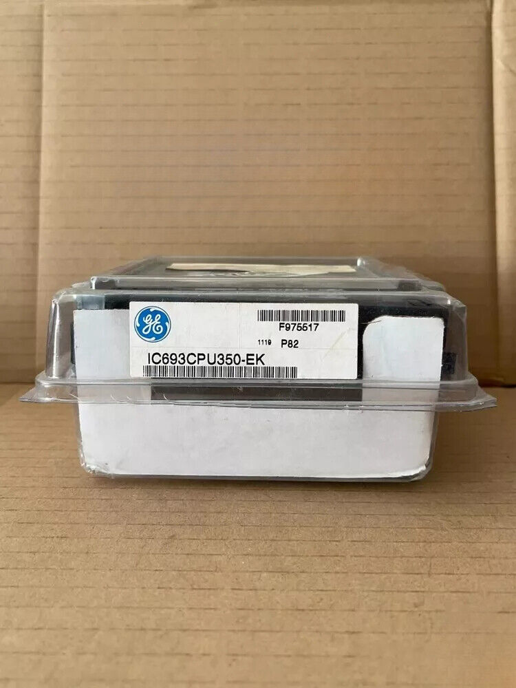 FANUC IC693CPU350-EK CPU module, industrial automation part, with GE logo, product packaging