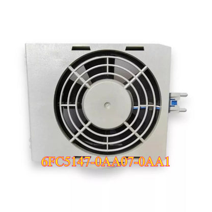 Siemens 6FC5147-0AA07-0AA1 PLC component. Gray casing with fan and text 6FC5147-0AA07-0AA1.