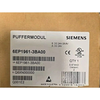 Siemens 6EP1961-3BA00 PufferModul. Industrial power supply for automation systems.
