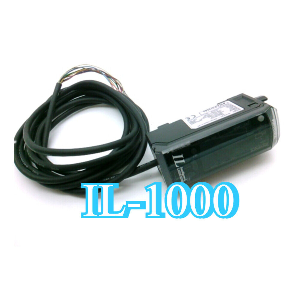 Keyence IL-1000 laser sensor with cable, a new industrial automation component for sale.