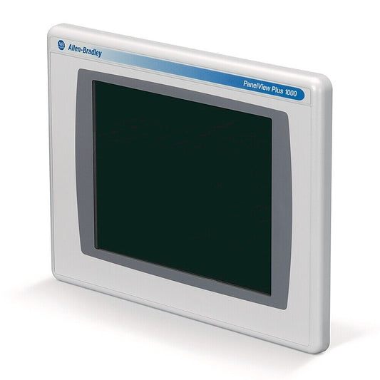 Allen-Bradley PanelView Plus 1000 Color Touch Display Module, white and grey panel, industrial HMI