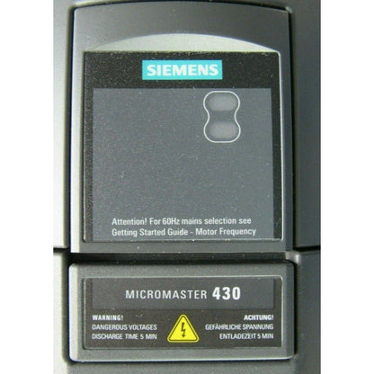 PLC | Siemens | 6SE6430-2UD37-5FA0 MICROMASTER 430 DRIVE 100HP 6SE6 430-2UD37-5FA0