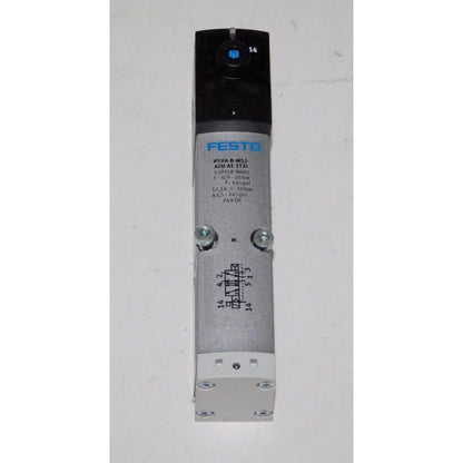 FESTO VSVA-B-M52 Solenoid Valve Module. Industrial automation part, 24VDC, 145PSI, 539158 model.