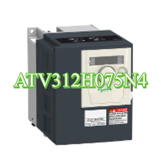 Schneider Electric ATV312H075N4 variable speed drive, 0.75kW, 3-phase, for motor control, with product code ATV312H075N4