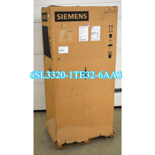 Siemens S120 Single Motor Module 6SL3320-1TE32-6AA3 in a cardboard box