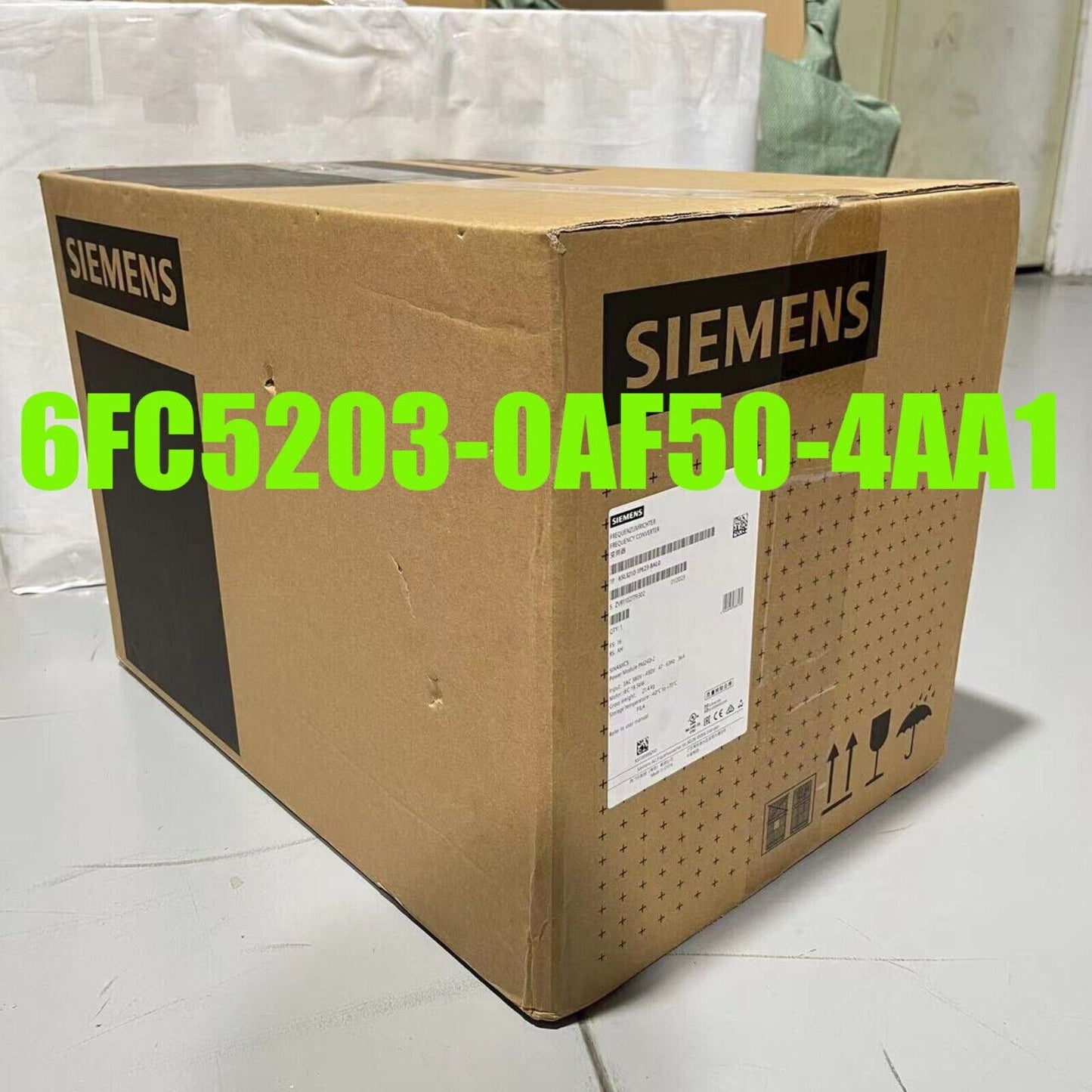 Siemens 6FC5203-0AF50-4AA1 Industrial Automation Product Box