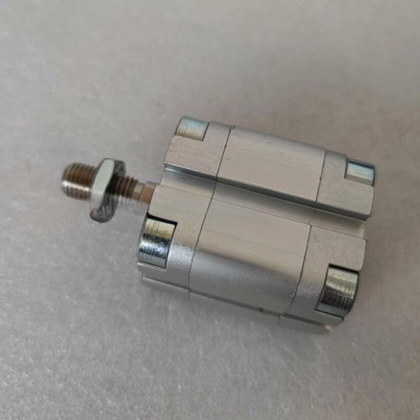 Festo ADVU-25-10-A-P-A cylinder, pneumatic automation part, silver metal finish.