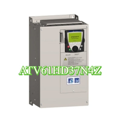 Schneider ATV61HD37N4Z Inverter, industrial automation component, featuring display panel and model name.