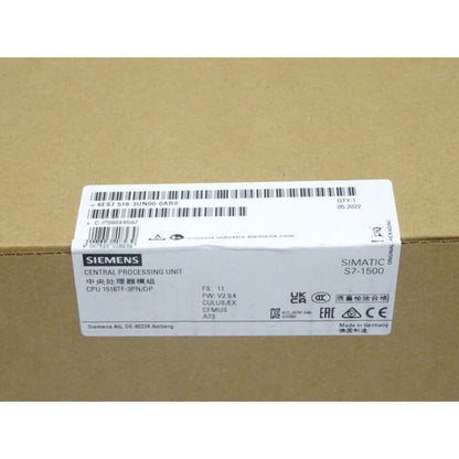 Siemens SIMATIC S7-1500 CPU 1516TF-3PN/DP, Industrial automation component, 6ES7516-3UN00-0AB0, new