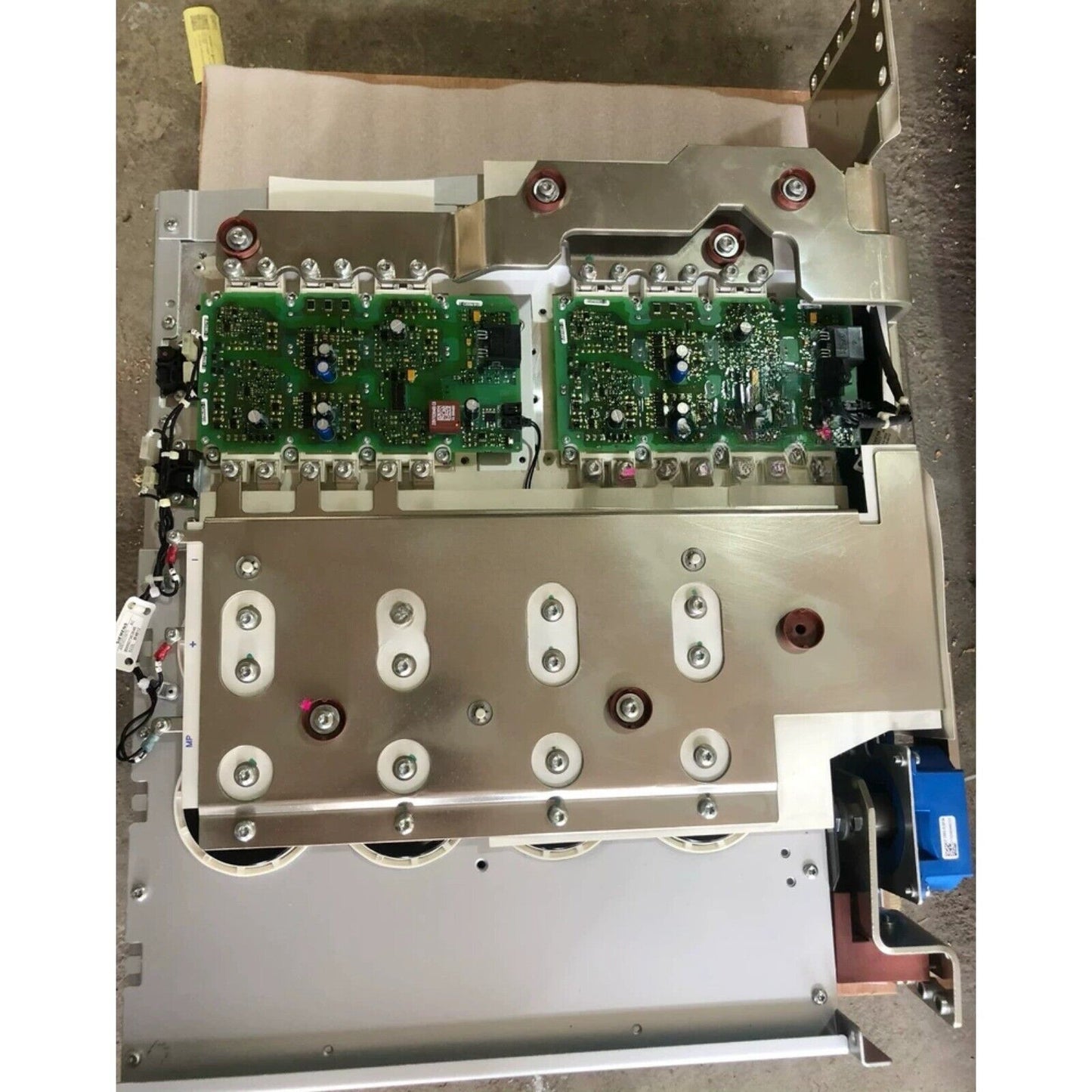 Siemens PLC Power Block Component, green circuit boards, silver metallic base
