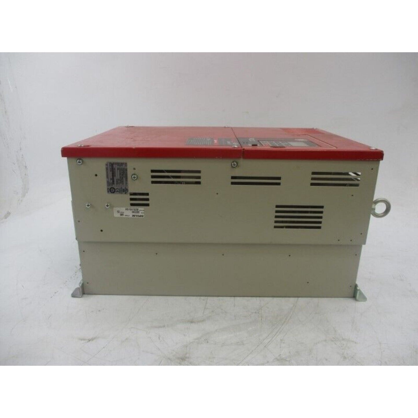 YASKAWA CIMR-AU4A0088AAA Inverter, industrial automation equipment with red top and beige body.