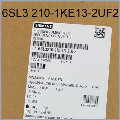 SINAMICS G120C | Siemens | 6SL3 210-1KE13-2UF2 6SL3210-1KE13-2UF2 SINAMICS G120C5.5KW Converter