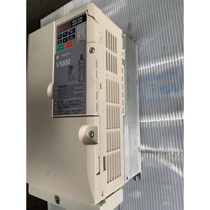 YASKAWA V1000 Inverter - Industrial automation part, beige, with RUN and STOP buttons, MINT CONDITION