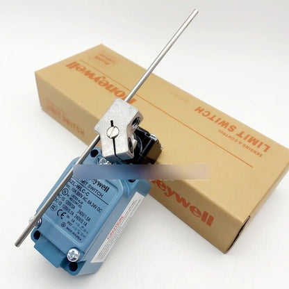Honeywell SZL-WLC-C limit switch. Industrial automation component with lever arm. New in box for sensing and control.