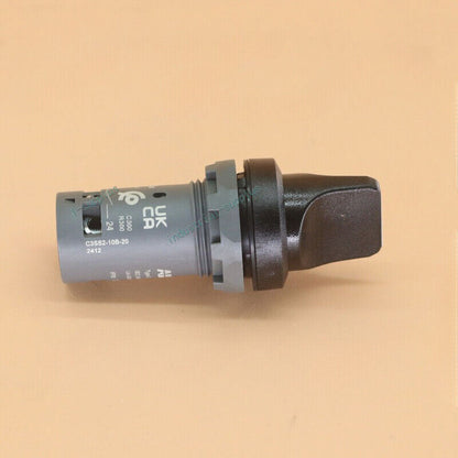 ABB C3SS2-10B-20 Pushbutton Switch, gray and black, a key component for industrial automation systems.