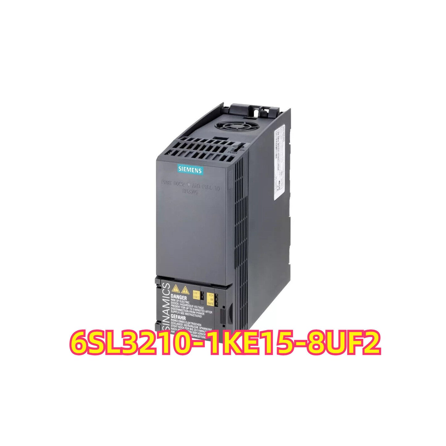 Siemens SINAMICS G120C Frequency Inverter, 6SL3210-1KE15-8UF2, Black, for industrial automation applications