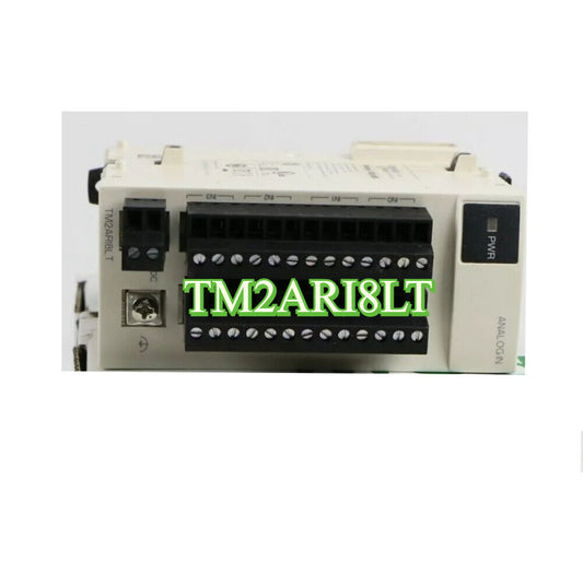 Schneider TM2ARI8LT PLC Module, industrial automation component, white and black