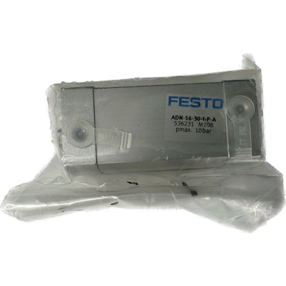 Festo ADN-16-30-I-P-A Compact air cylinder, industrial automation component.