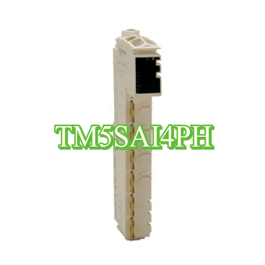 Schneider Electric TM5SAI4PH analog output module, PLC component, industrial automation parts.