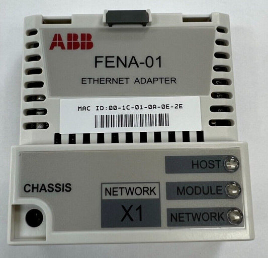 ABB FENA-01 Ethernet Adapter, Industrial Automation I/O Module for PLC Systems