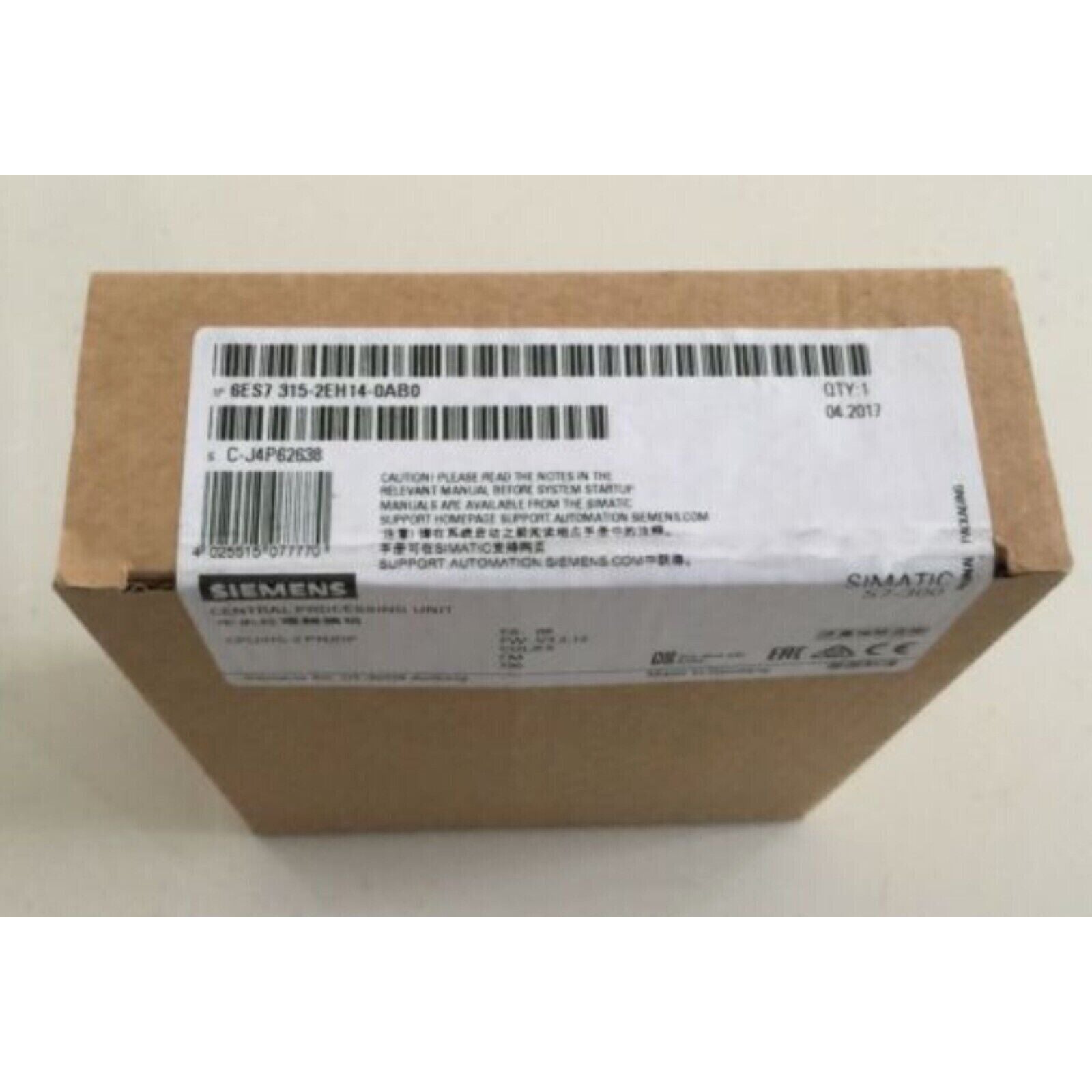Siemens SIMATIC S7-300 CPU 315-2EH14-0AB0 in box, industrial automation part