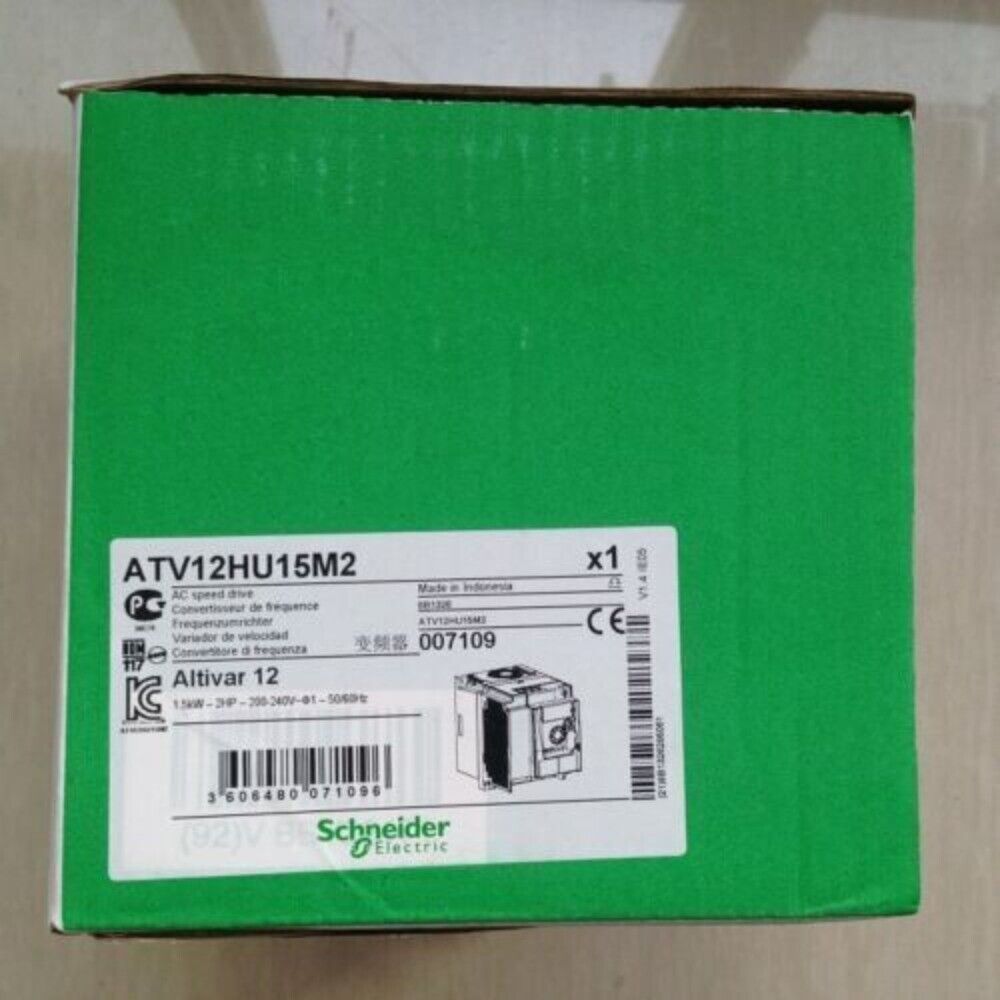 Schneider Electric ATV12HU15M2 Inverter box, compact variable speed drive for industrial applications, Altivar 12 series