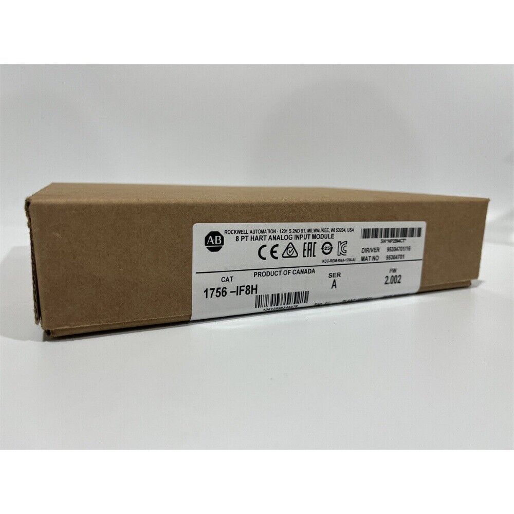 Allen-Bradley 1756-IF8H ControlLogix HART Analog Input Module, product box, industrial automation component