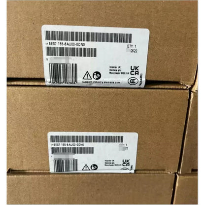 Siemens ET 200SP Interface Module box with labels, industrial automation part