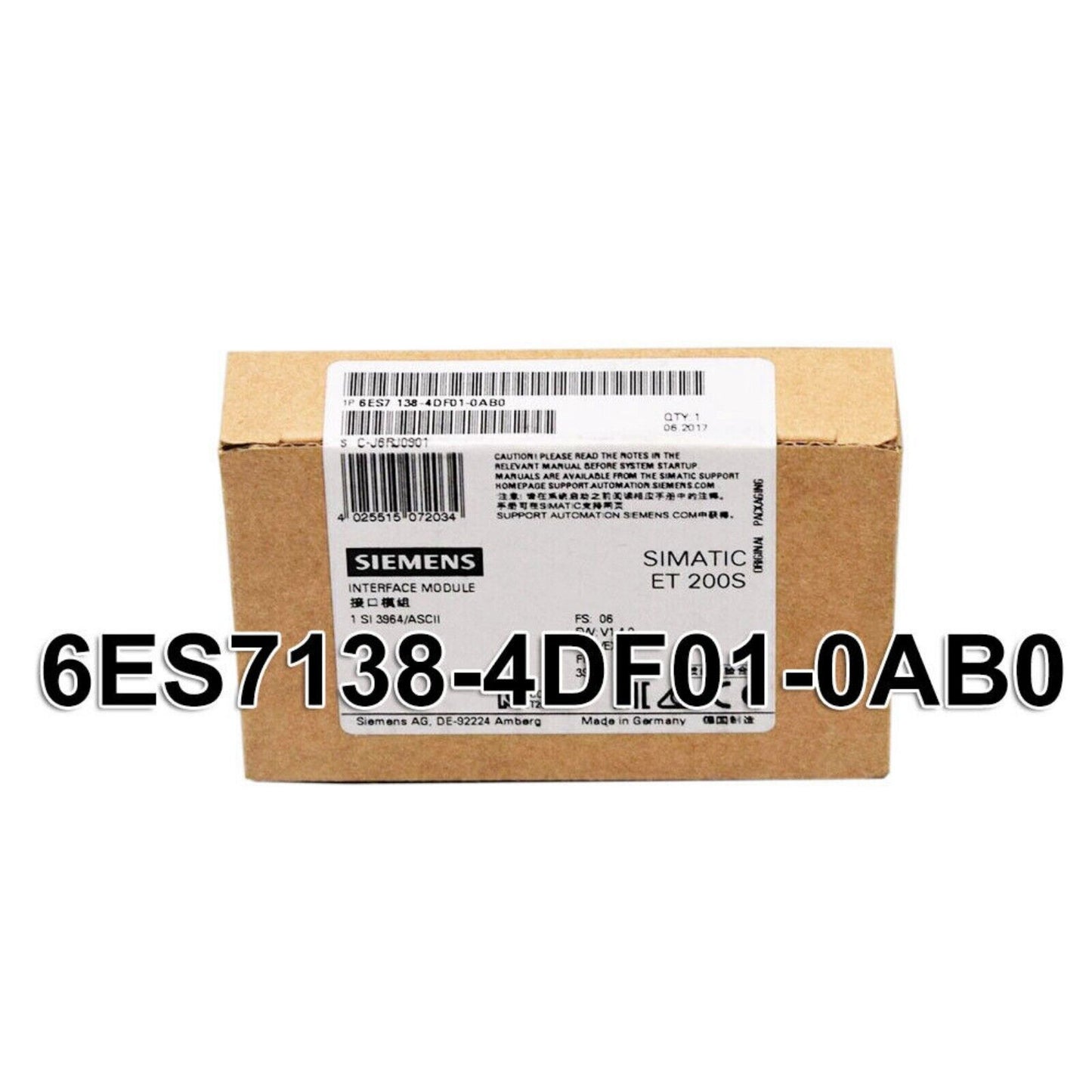 Industrial Communication | Siemens | 6ES7 138-4DF01-0AB0 6ES7138-4DF01-0AB0 PM-E Power Modules for ET200S