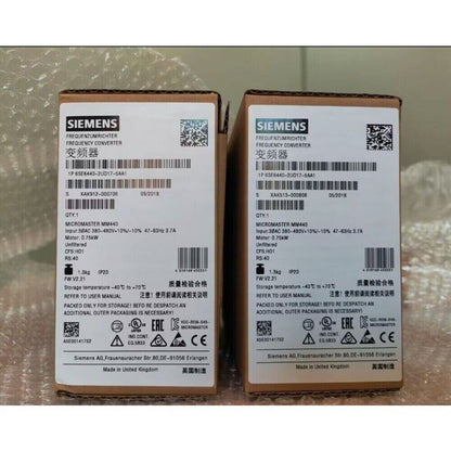 Siemens MICROMASTER 440 VFD 6SE6440-2UD17-5AA1, panel-mount frequency converter, industrial automation, IP20, Made in UK