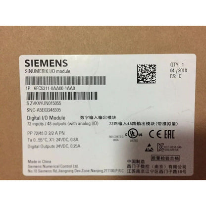 PLC | Siemens | 6FC5311-0AA00-1AA0 SINUMERIK Module 6FC5 311-0AA00-1AA0