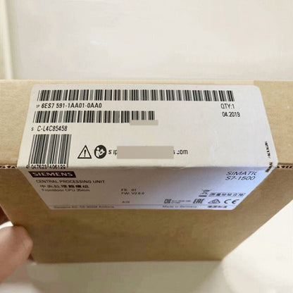 Siemens SIMATIC S7-1500 Central Processing Unit packaging, spare part 6ES7591-1AA01-0AA0, Made in Germany
