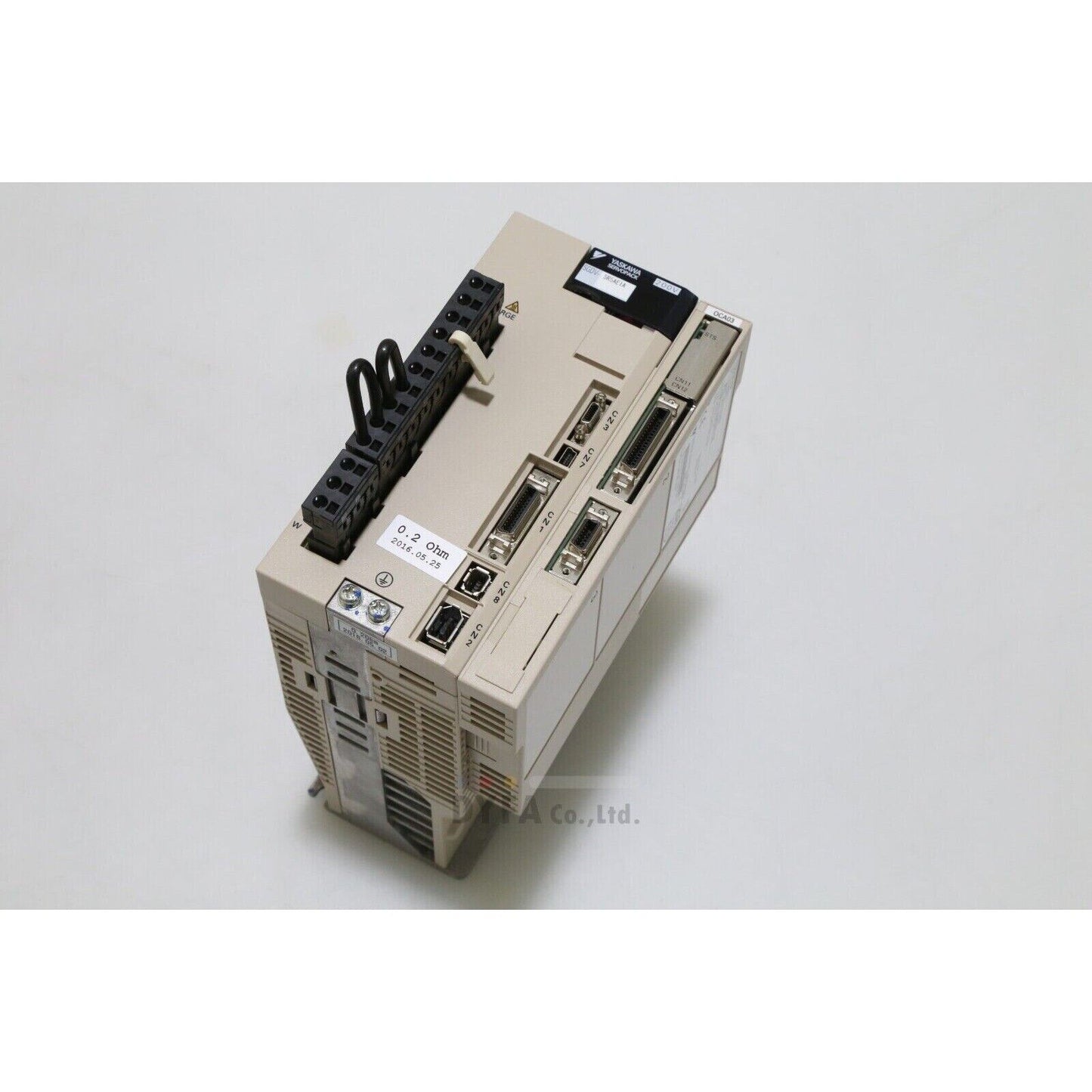 YASKAWA SGDV-0CA03A SERVOPACK servo drive module, beige casing with ports and labels, industrial automation part