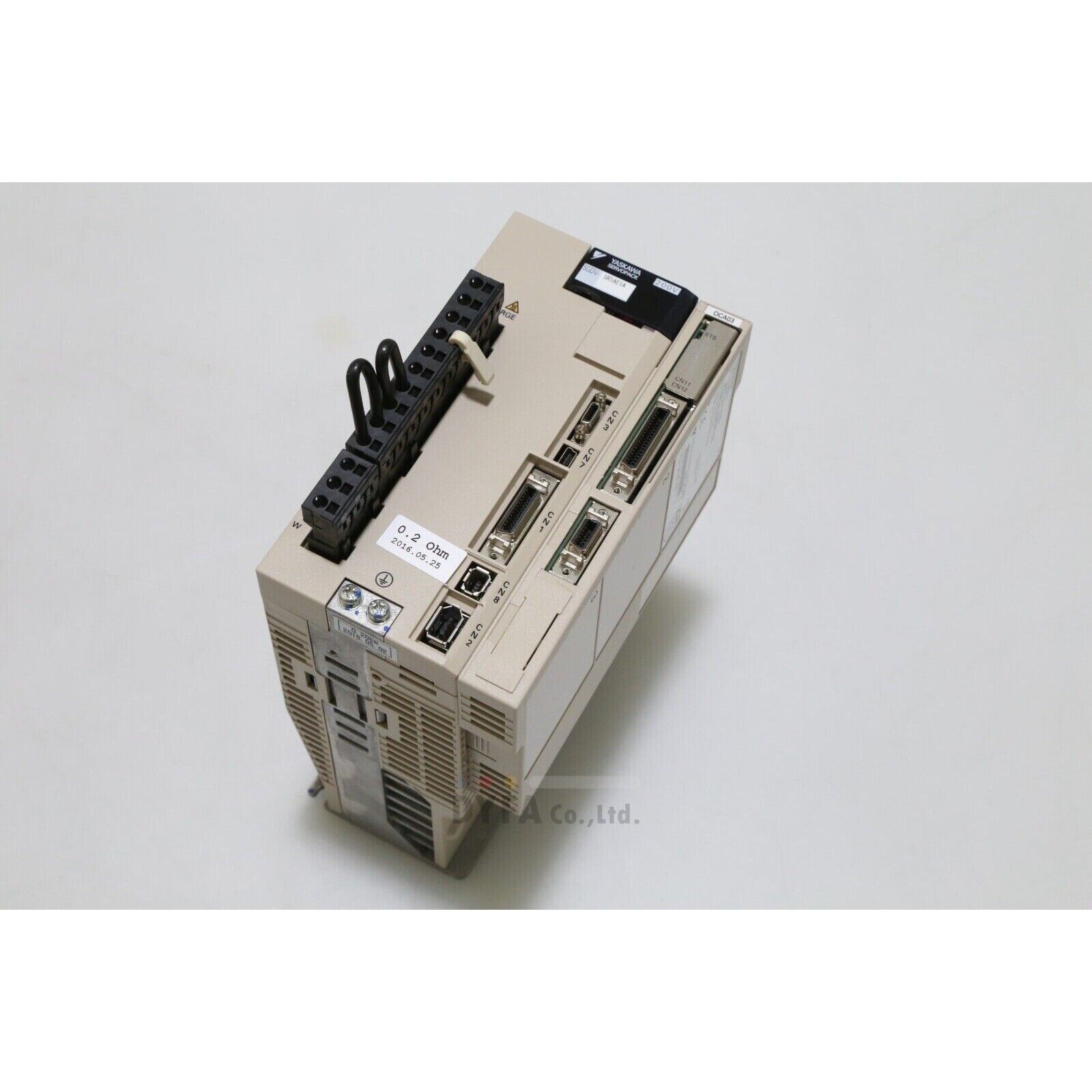 YASKAWA SGDV-0CA03A SERVOPACK servo drive module, beige casing with ports and labels, industrial automation part