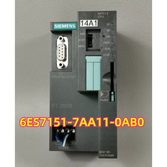 Siemens PLC module 6ES7 151-7AA11-0AB0 for ET200S. Industrial automation part with PROFIBUS-DP port.