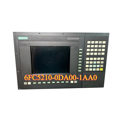 Siemens 6FC5210-0DA00-1AA0 SINUMERIK CNC control panel with display and keypad for industrial automation.