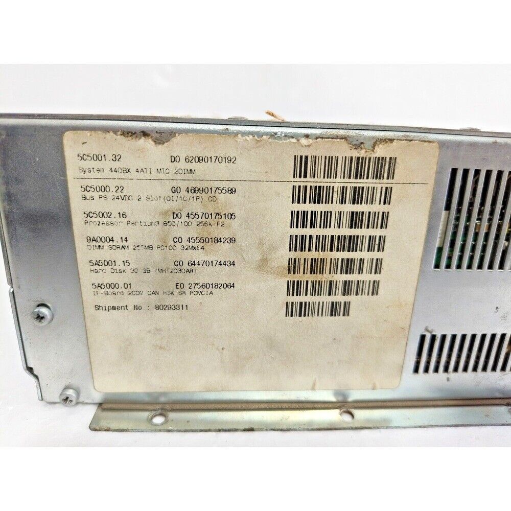 Controller Module | B&R | 5C5001.32 INDUSTRIAL CONTROL HOST 62090170192