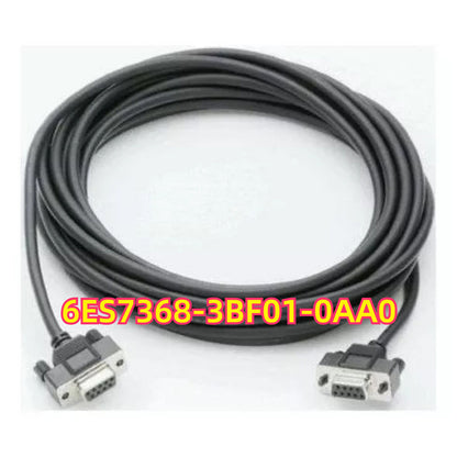 Siemens S7-300 Cable 5m - 6ES7368-3BF01-0AA0, black cable with connectors for PLC