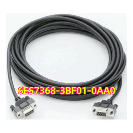 Siemens S7-300 Cable 5m - 6ES7368-3BF01-0AA0, black cable with connectors for PLC