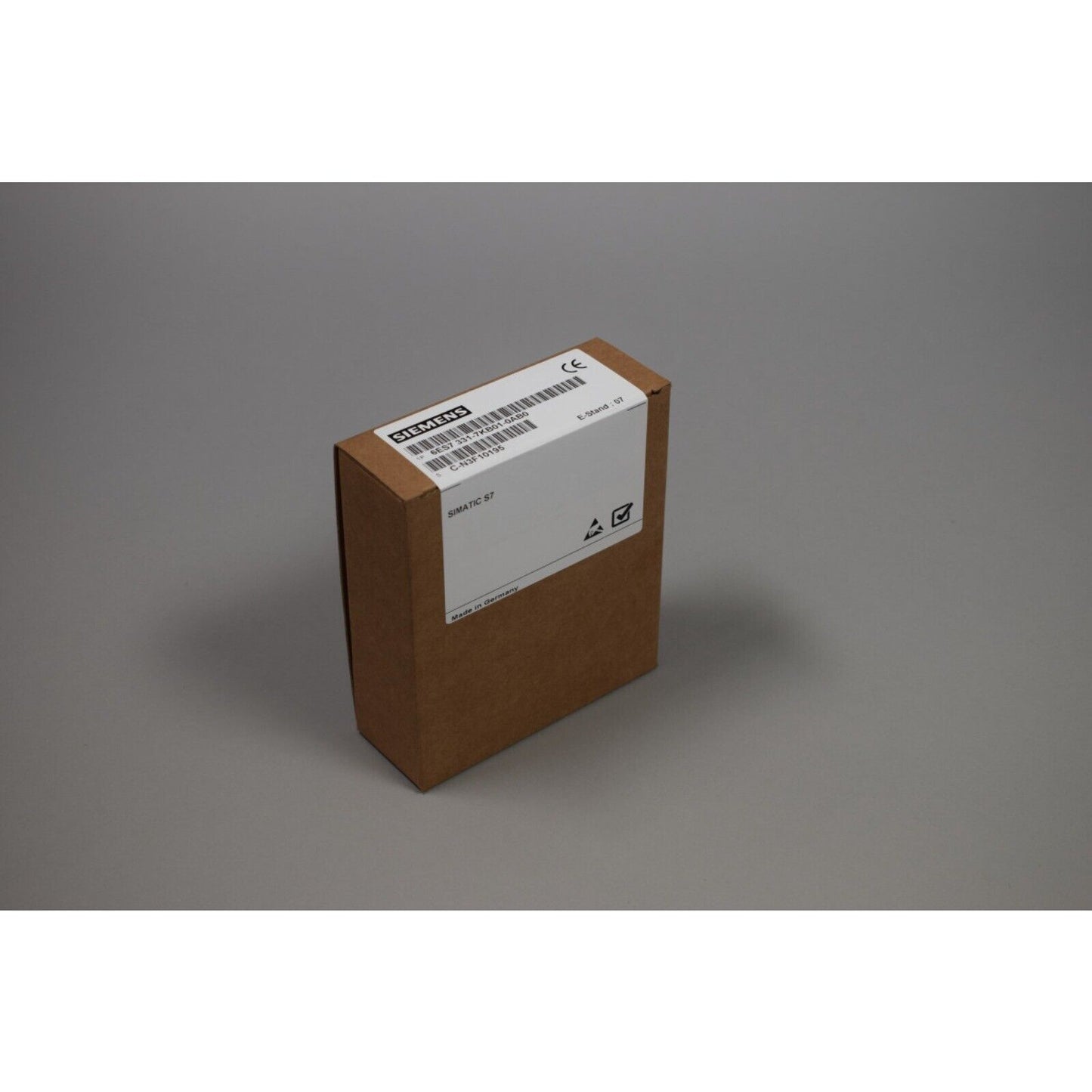 Siemens SIMATIC S7 analog input module in brown packaging, Made in Germany