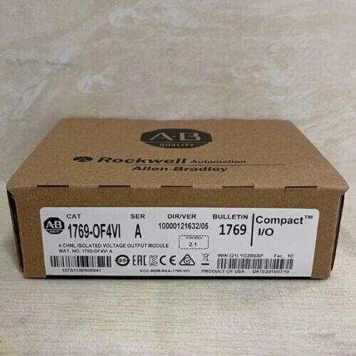 Allen-Bradley 1769-OF4VI Compact I/O Module in Box. 4 Channel Isolated Voltage Output.