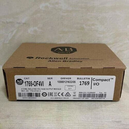 Allen-Bradley 1769-OF4VI Compact I/O Module in Box. 4 Channel Isolated Voltage Output.