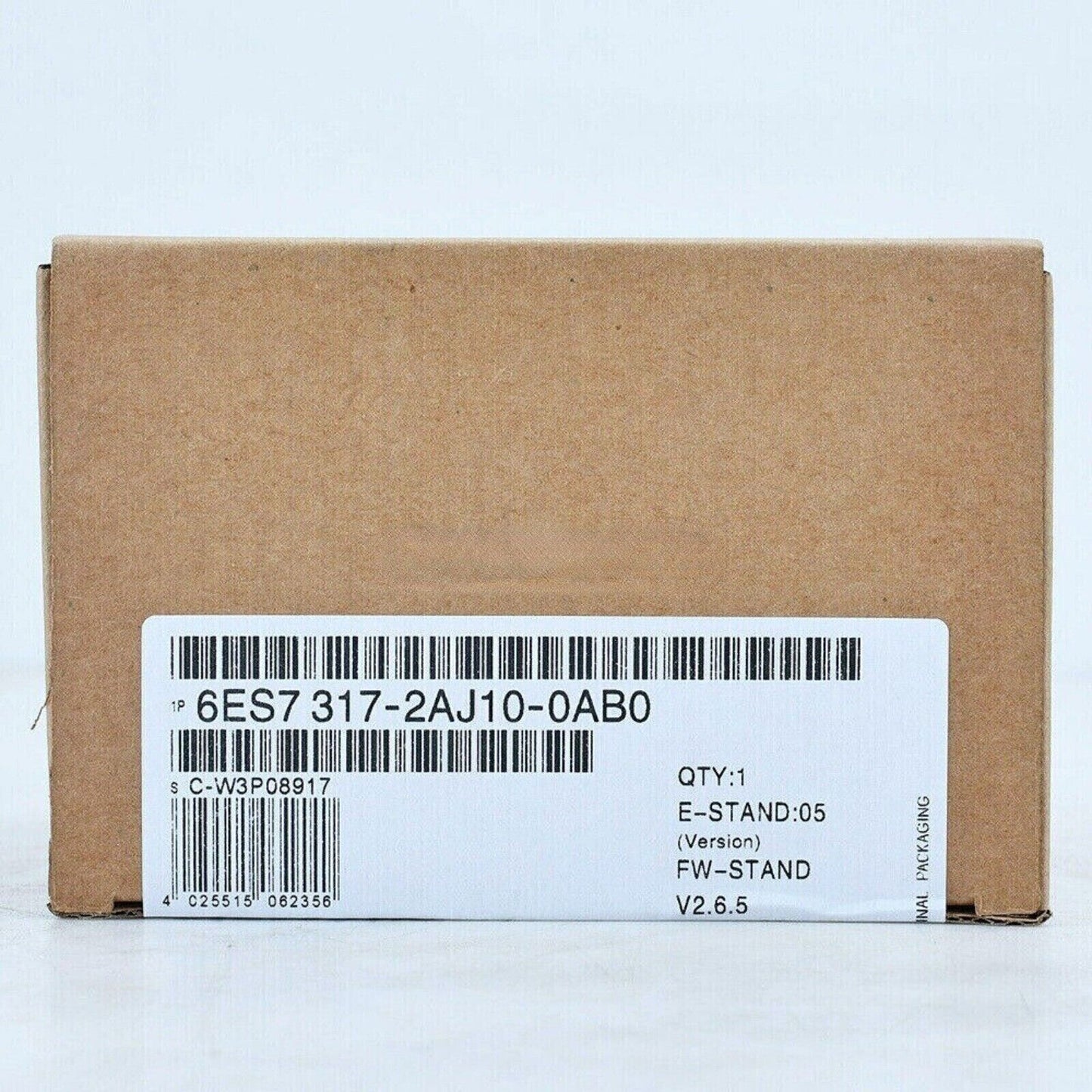 Siemens SIMATIC S7-300 CPU 317-2AJ10-0AB0 product box with label, quantity 1.