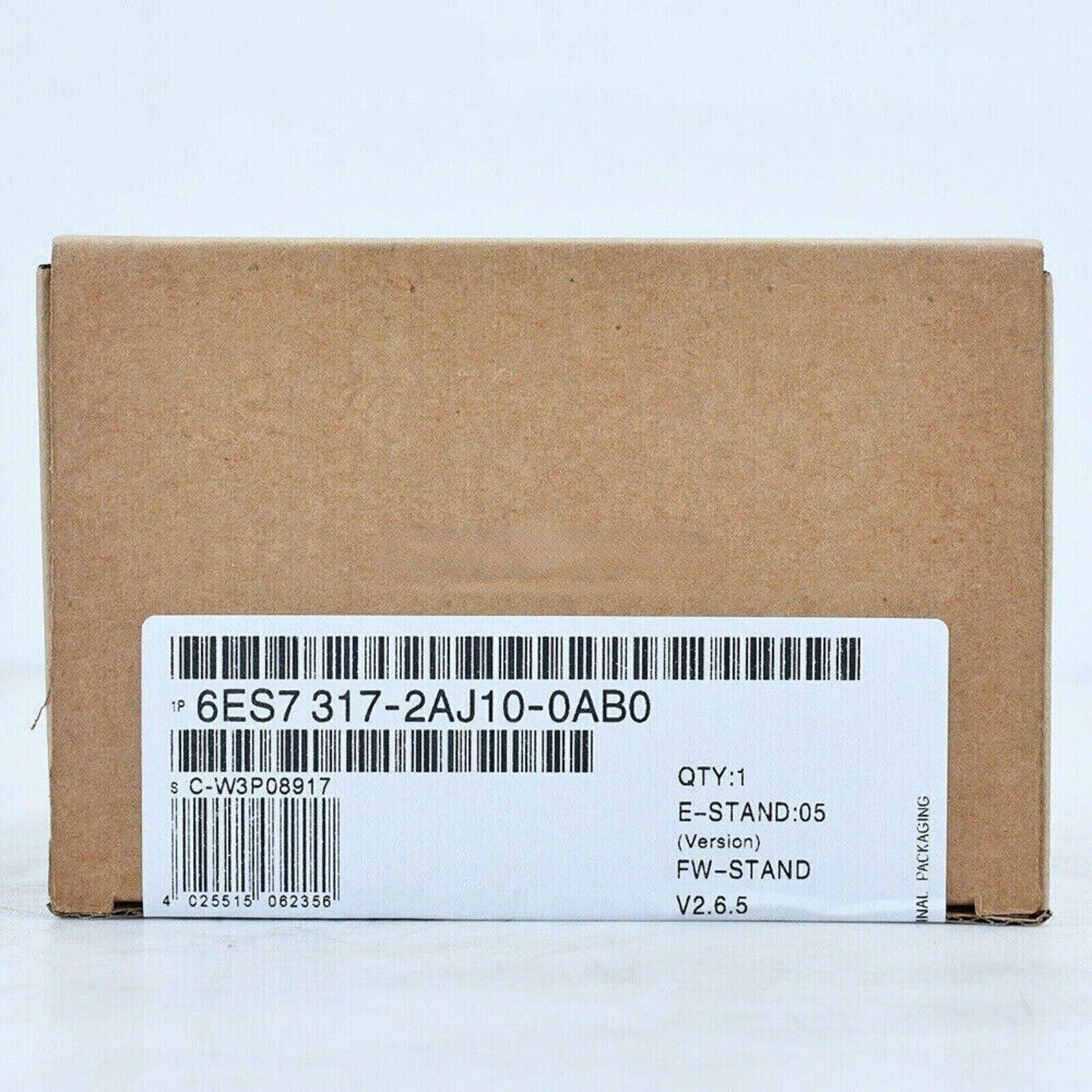 Siemens SIMATIC S7-300 CPU 317-2AJ10-0AB0 product box with label, quantity 1.