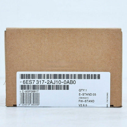 Siemens SIMATIC S7-300 CPU 317-2AJ10-0AB0 product box with label, quantity 1.