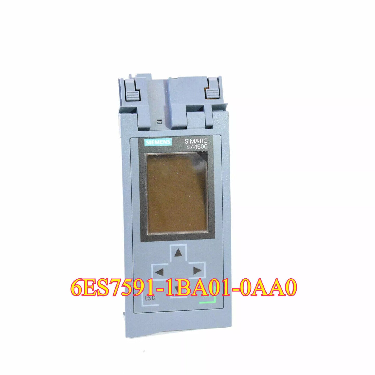 Siemens SIMATIC S7-1500 spare part display 6ES7591-1BA01-0AA0, gray color, with buttons and screen