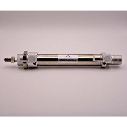 Festo DSNU-20-80-PPV-A pneumatic cylinder. Industrial automation part for round standard cylinders.
