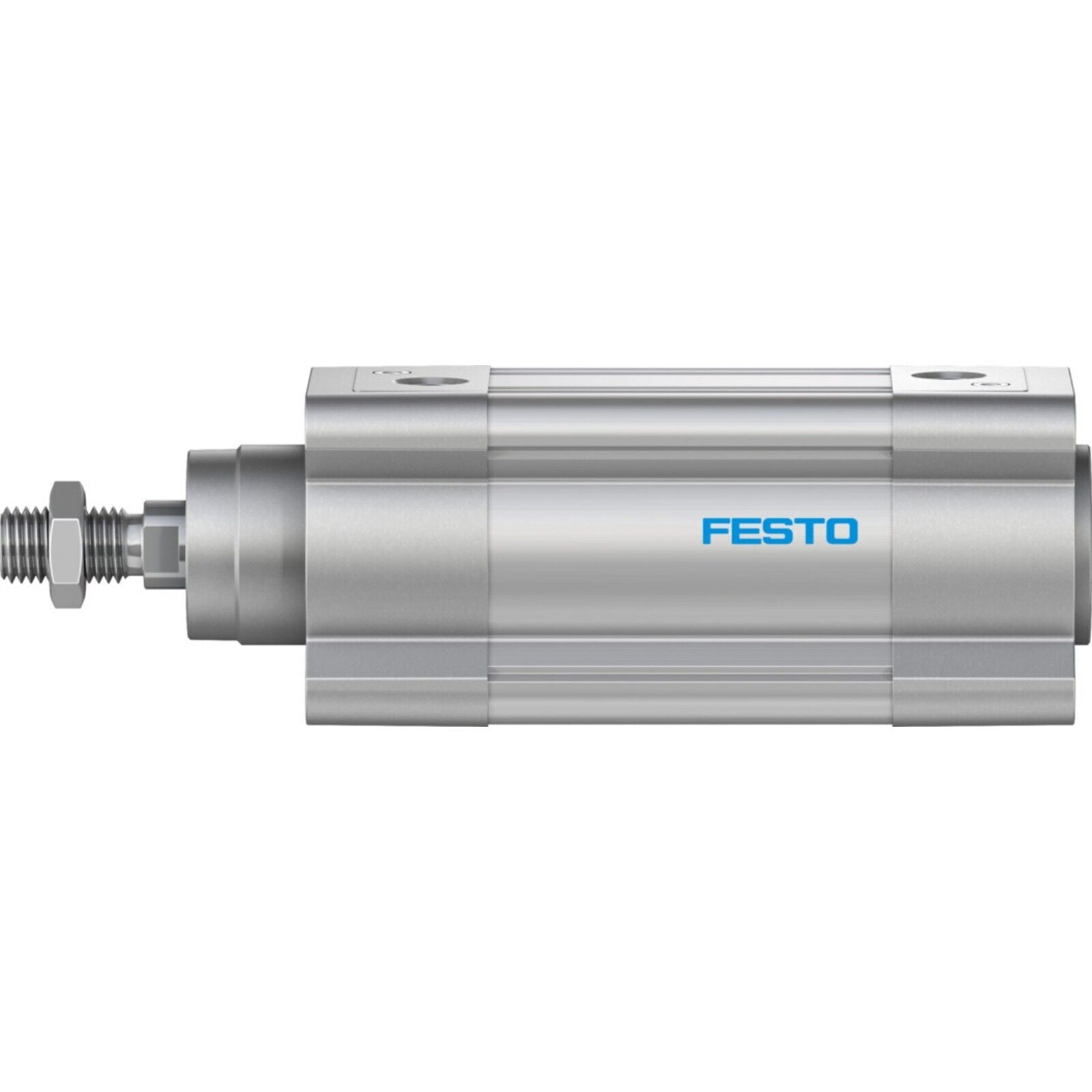 Festo DSBC-63-50-PPVA-N3 ISO cylinder, silver pneumatic actuator, industrial automation