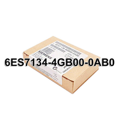Siemens SIMATIC S7-1200 6ES7134-4GB00-0AB0 Electronic Module product box, with key product code on the box.